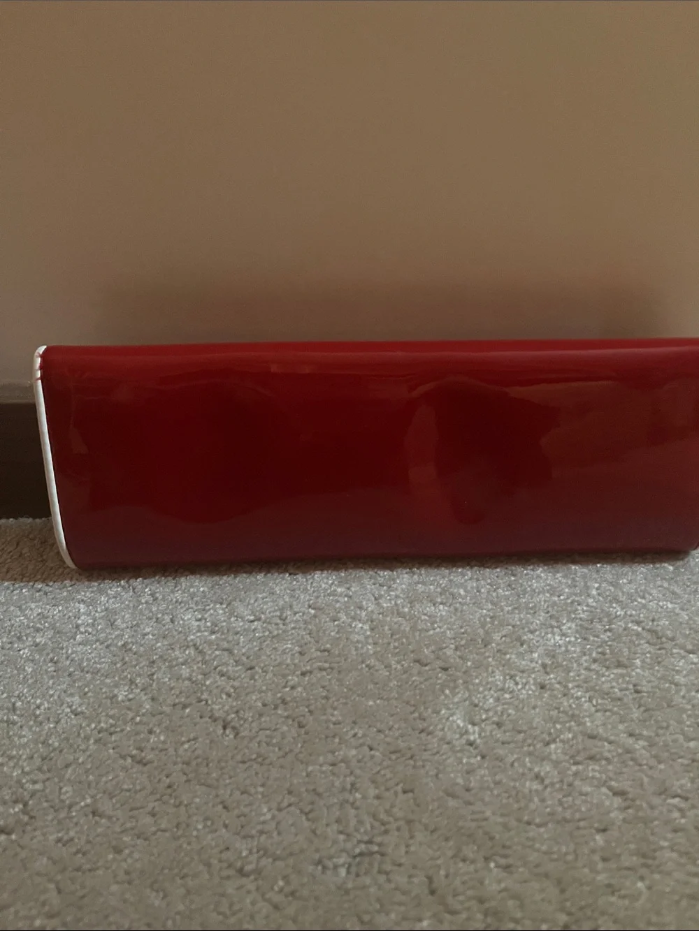 Aldo 2 Patent Leather Clutch Wallet in Red or Green with White Trim - bundle